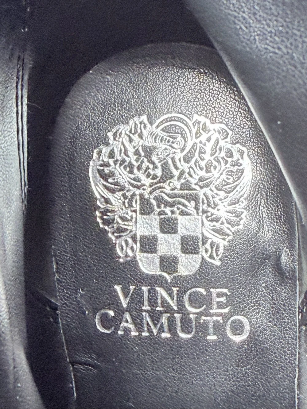 Vince Camuto Leslieon Black Suede Platform Ankle Boots Size 7.5 Block Heel